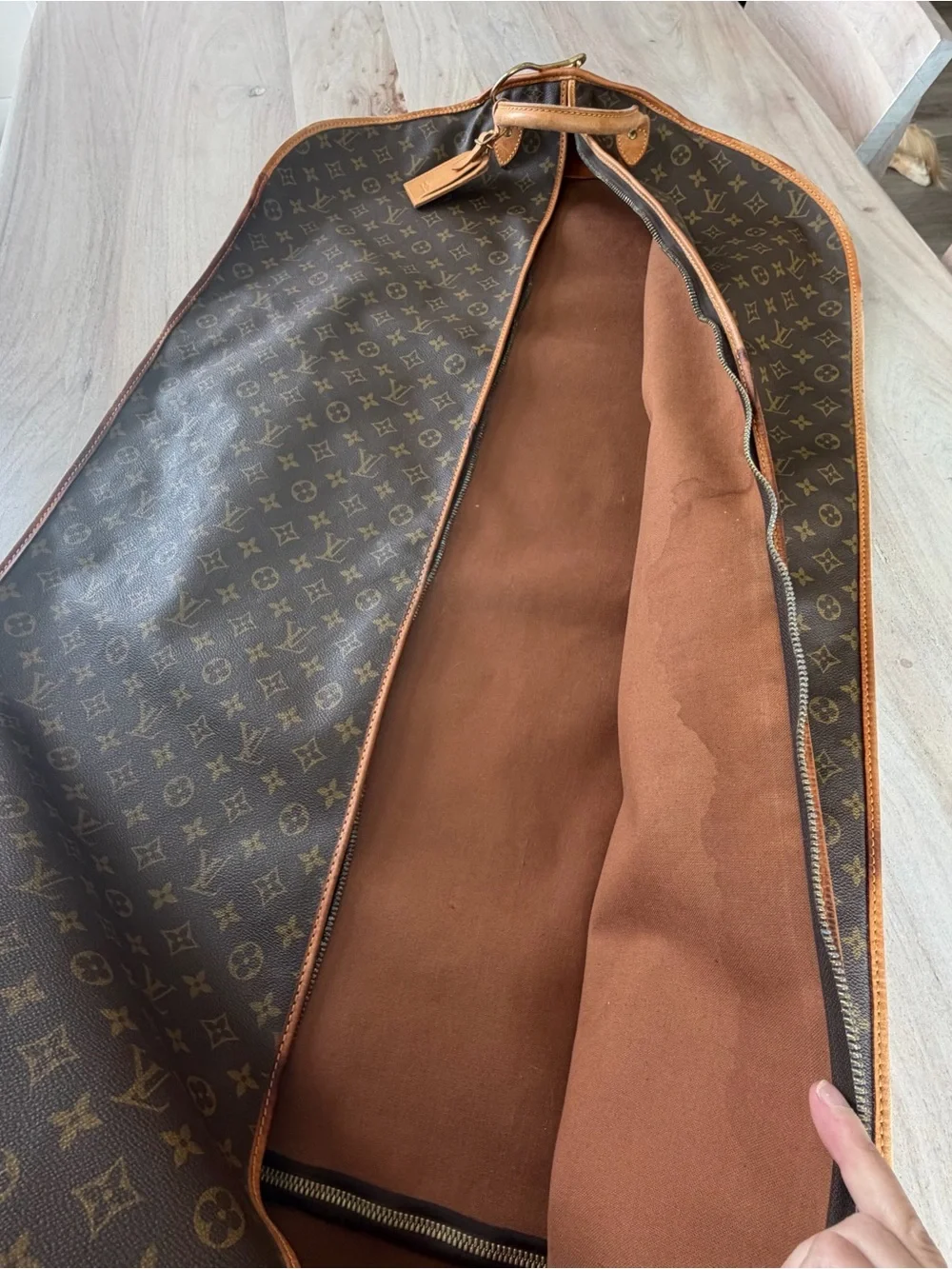 Louis Vuitton VINTAGE Garment Bag Big Monogram / Garment Carrier AUTHENTIC